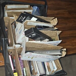 Makeup Organizer with Black and White Design